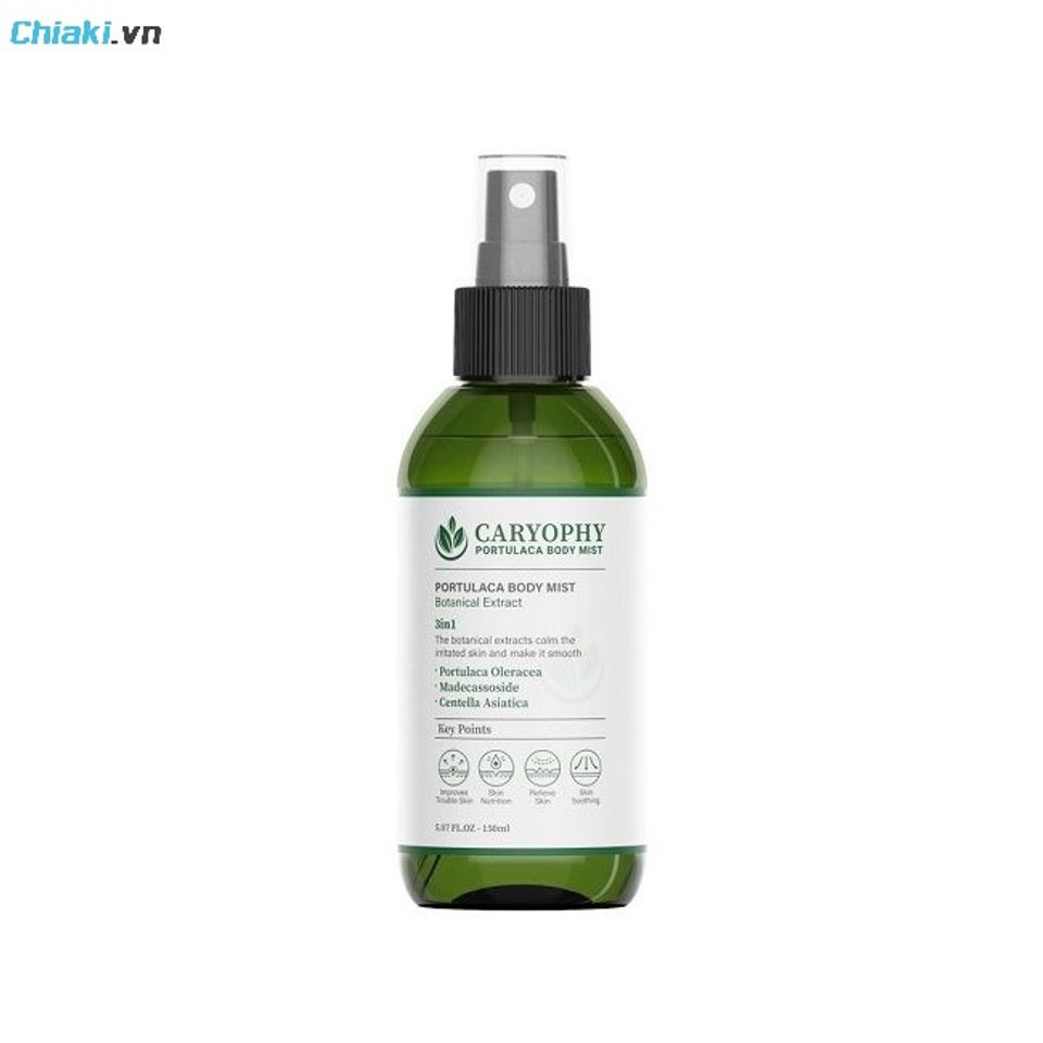 Xịt giảm th&acirc;m mụn lưng Caryophy portulaca nu&ocirc;i dưỡng l&agrave;n da khỏe mạnh, ngăn ngừa t&igrave;nh trạng th&acirc;m sạm