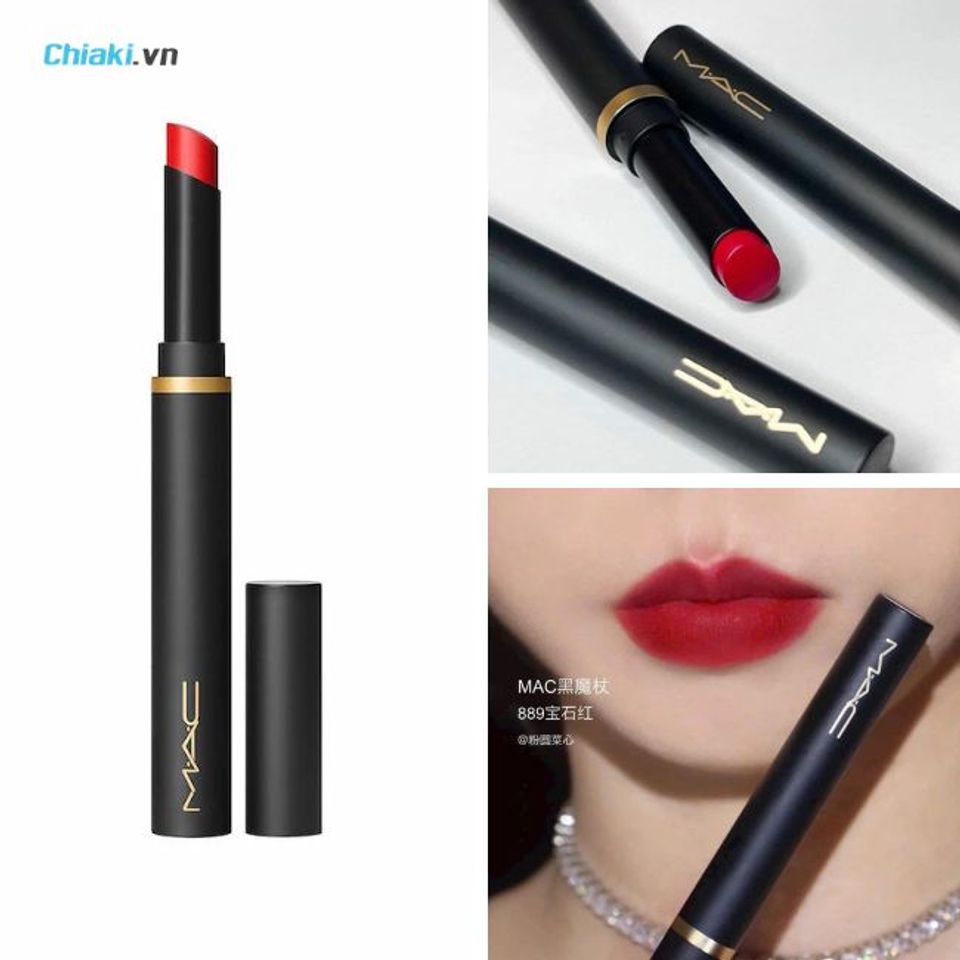 Son l&igrave; velvet Mac 889 Ruby New sắc đỏ rực rỡ gi&uacute;p mọi c&ocirc; g&aacute;i trở n&ecirc;n cuốn h&uacute;t v&agrave; thời thượng hơn