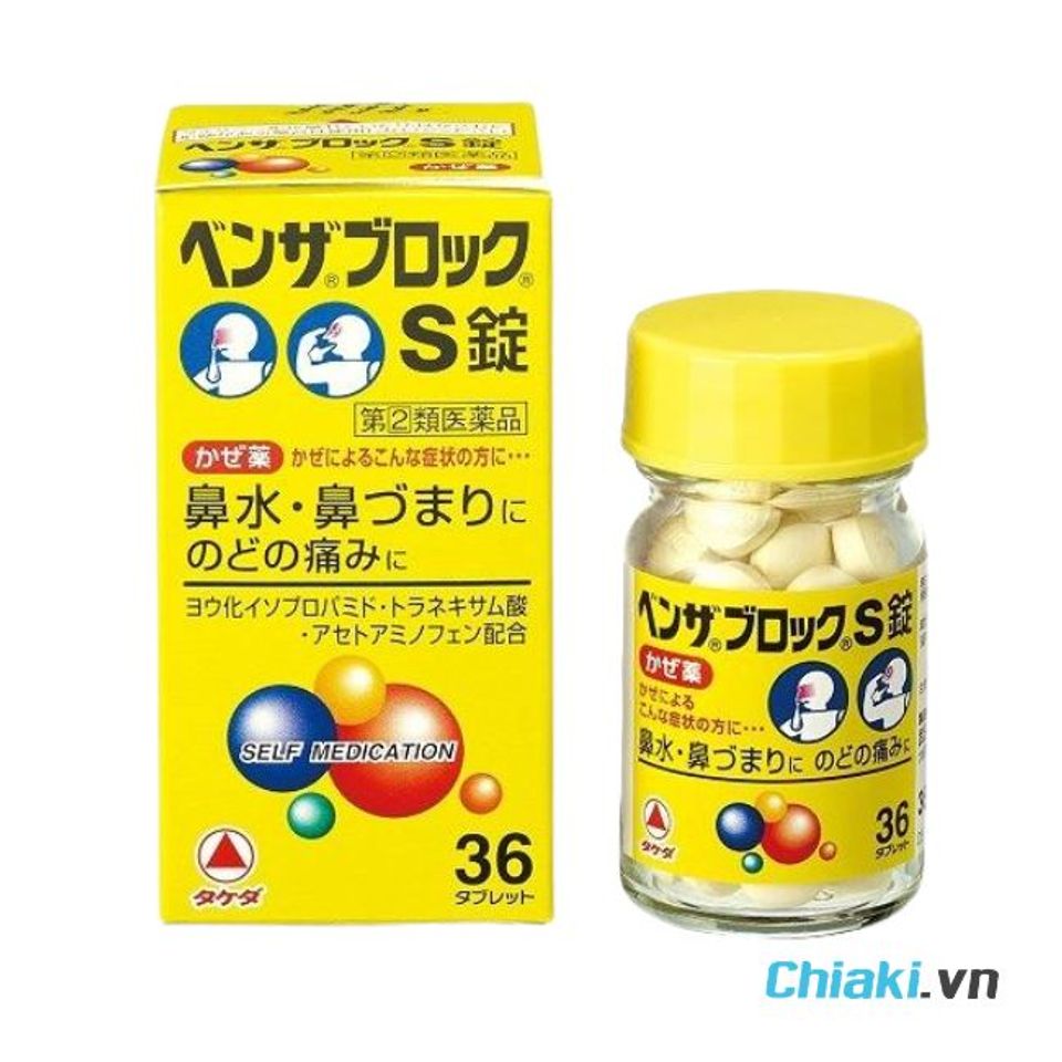 Thuốc cảm c&uacute;m của Nhật Benza Burokku S