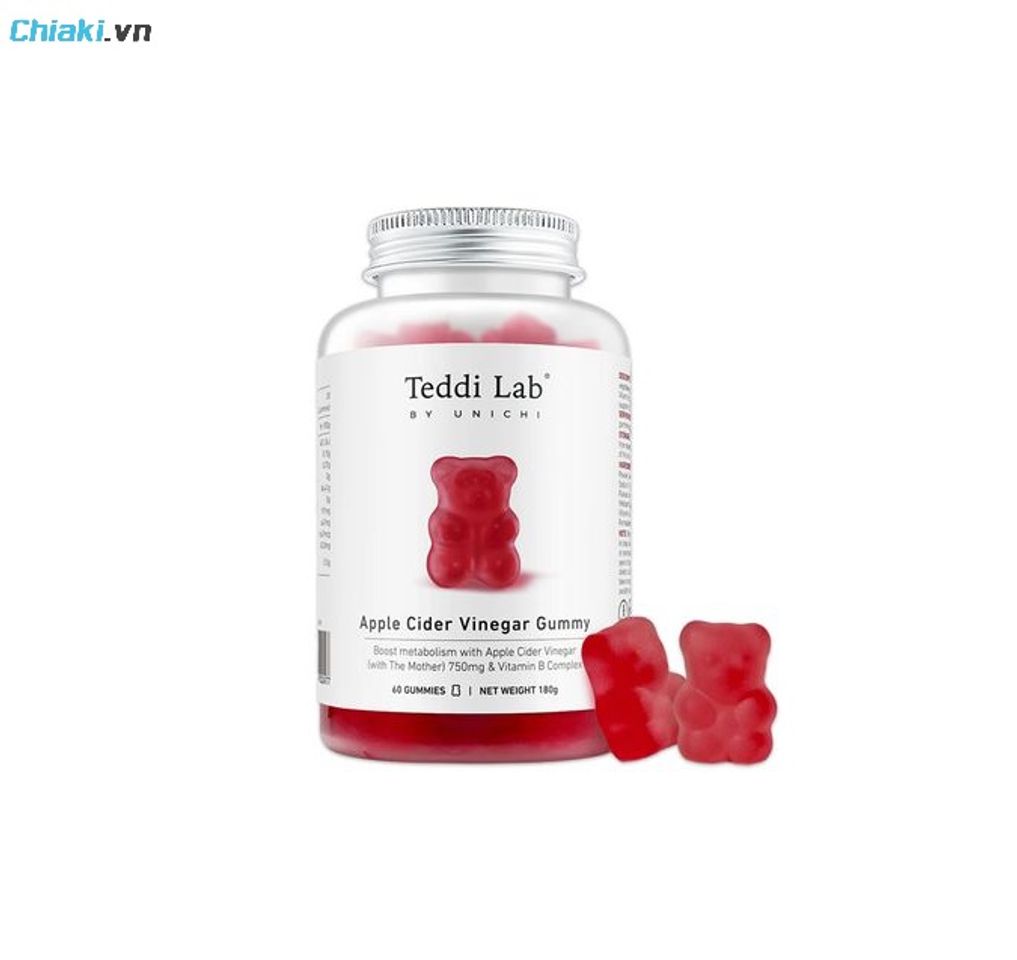 Kẹo dẻo giấm t&aacute;o giảm c&acirc;n Unichi Apple Cider Vinegar Gummy &Uacute;c kiểm so&aacute;t c&acirc;n nặng, đốt ch&aacute;y mỡ thừa