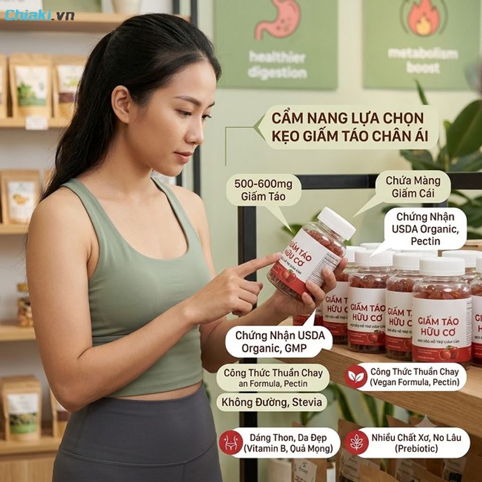 Ti&ecirc;u ch&iacute; khi lựa chọn kẹo dẻo giảm c&acirc;n an to&agrave;n