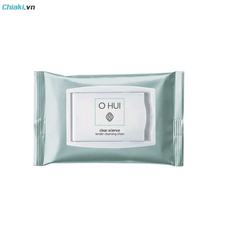 Khăn ướt tẩy trang H&agrave;n Quốc Ohui Clear Science l&agrave;m sạch nhanh lớp makeup, bụi bẩn v&agrave; dầu thừa