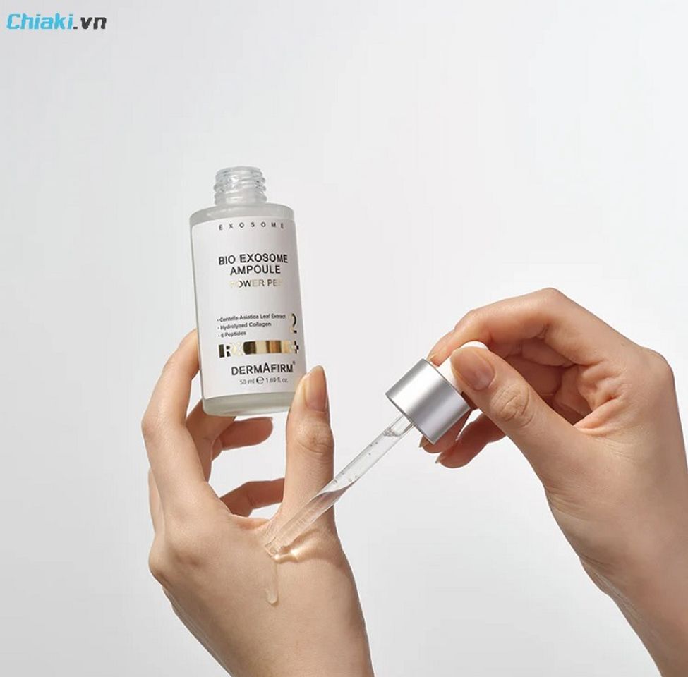 Serum Dermafirm Bio Exosome Ampoule Power Pep đảo ngược qu&aacute; tr&igrave;nh l&atilde;o h&oacute;a v&agrave; trả lại n&eacute;t xu&acirc;n