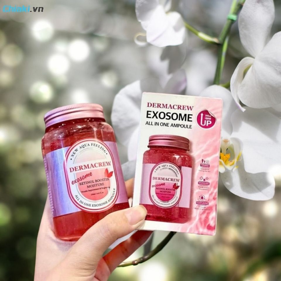 Serum Dermacrew Exosome All In One Ampoule ngậm nước s&acirc;u, tạo hiệu ứng căng mọng
