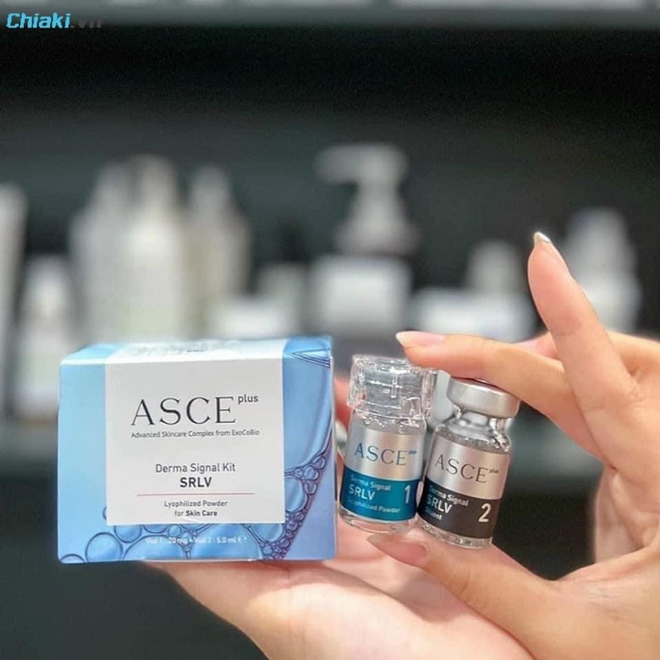 Serum Exosome ASCE Plus Hyaluronic Acid v&agrave; Retinol gi&uacute;p hồi sinh l&agrave;n da mịn m&agrave;ng kh&ocirc;ng t&igrave; vết