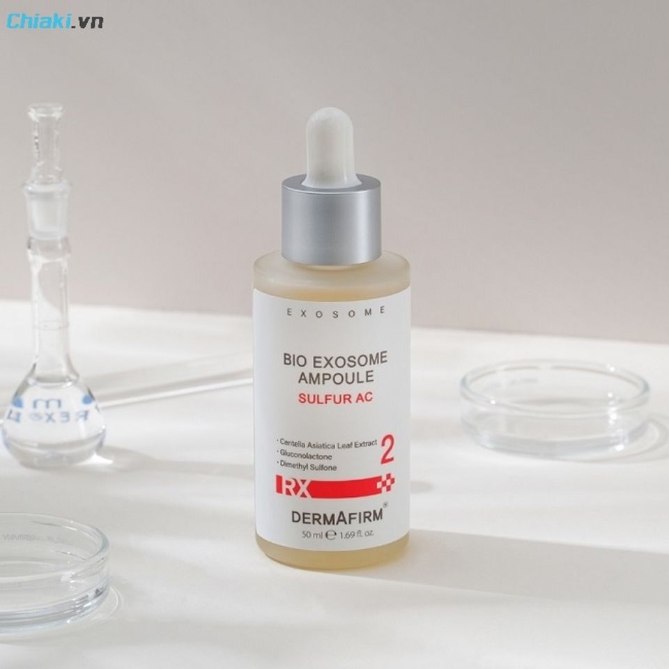 Serum H&agrave;n Quốc Dermafirm Bio Exosome Ampoule Sulfur AC gom cồi mụn nhanh ch&oacute;ng