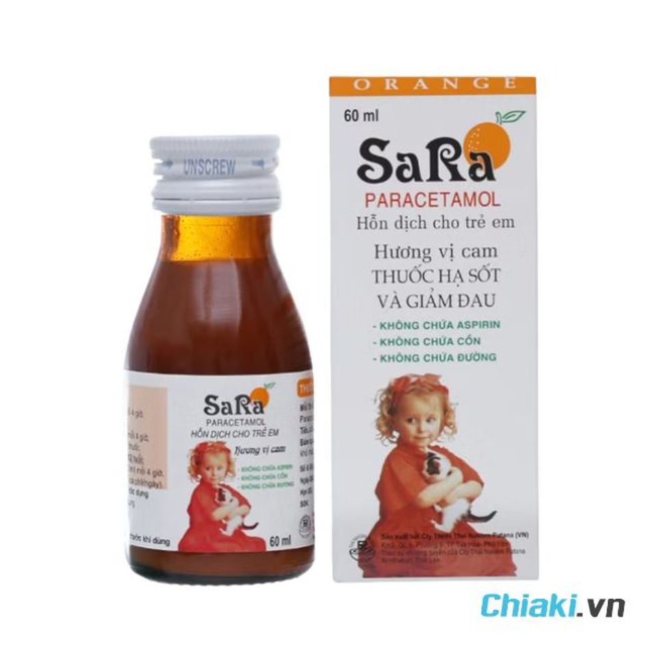 Siro hạ sốt Sara