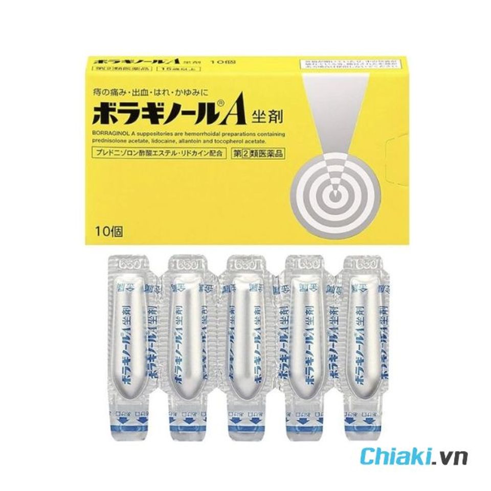 Thuốc đặt trĩ chữ A của Nhật Bản