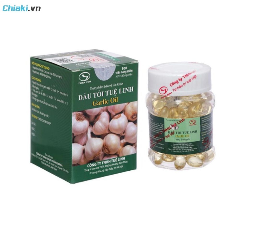 Vi&ecirc;n uống dầu tỏi Tuệ Linh Garlic Oil Việt Nam kh&aacute;ng khuẩn, ức chế sự nh&acirc;n l&ecirc;n của virus c&uacute;m