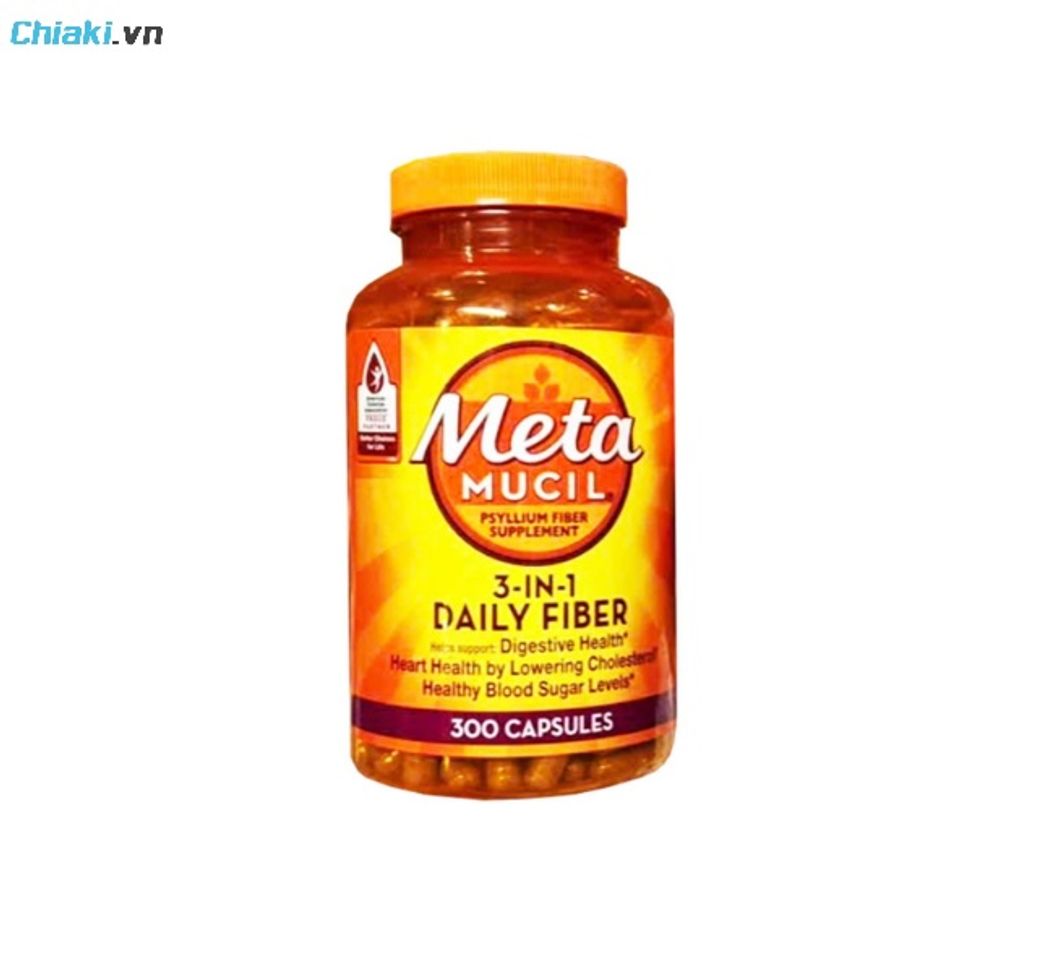 Thuốc bổ sung chất xơ cho người t&aacute;o b&oacute;n Metamucil Psyllium duy tr&igrave; độ ẩm ổn định của ph&acirc;n, ngăn hiện tượng ph&acirc;n bị kh&ocirc; cứng