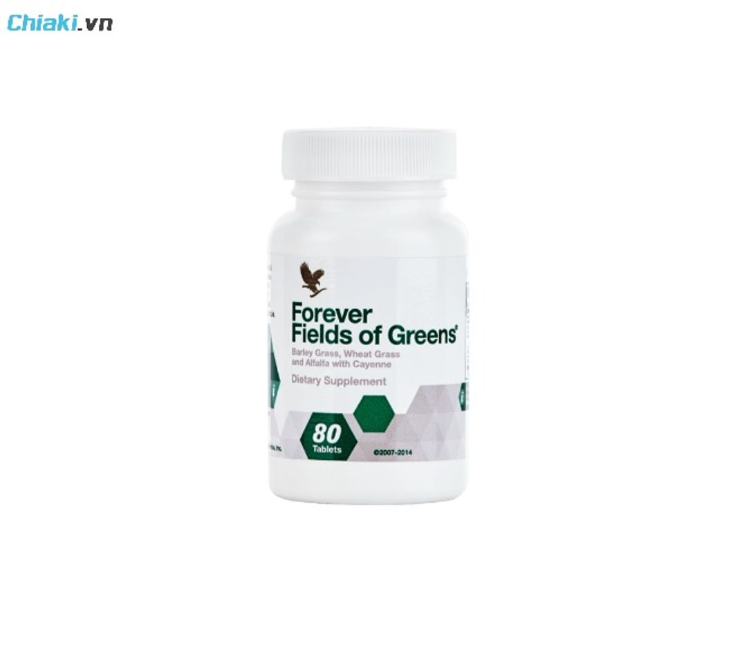 Vi&ecirc;n bổ sung chất xơ Forever of Greens Mỹ gi&uacute;p cơ thể thanh nhiệt, giải độc v&agrave; cải thiện đường ruột