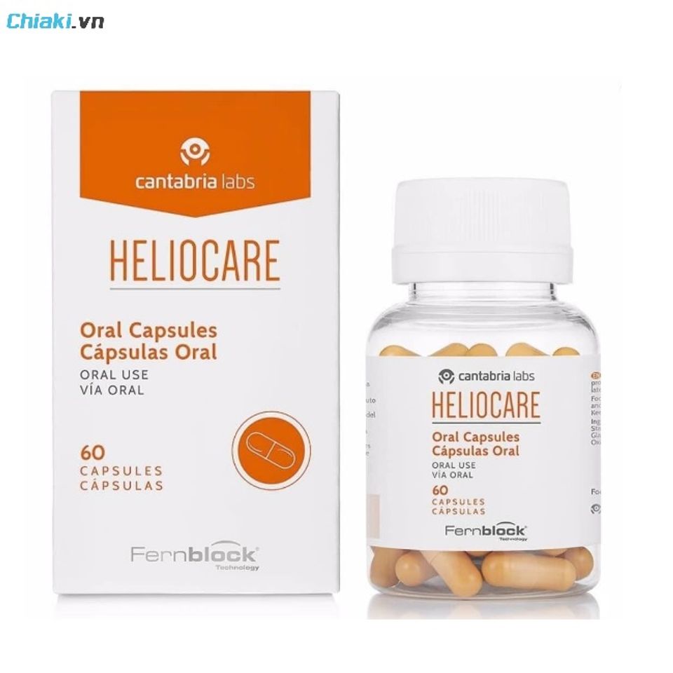 Thương hiệu vi&ecirc;n uống chống nắng Heliocare hỗ trợ ngăn ngừa tổn thương da do &aacute;nh nắng mặt trời g&acirc;y ra