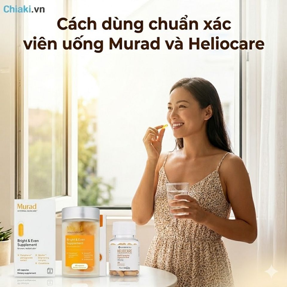 N&ecirc;n uống vi&ecirc;n chống nắng trước khi ra nắng &iacute;t nhất 30 ph&uacute;t