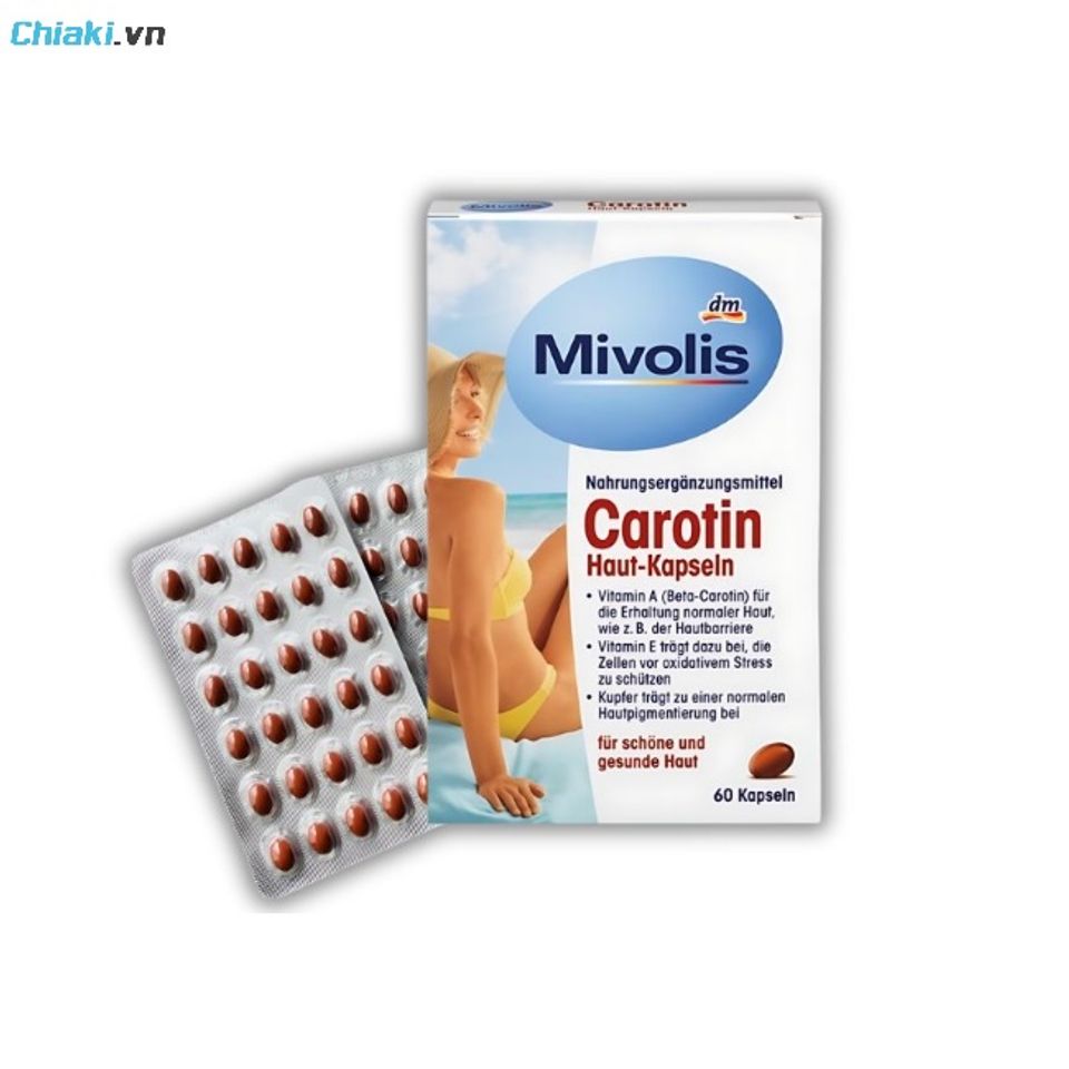 Vi&ecirc;n uống chống nắng Mivolis của Đức sở hữu mức gi&aacute; cực kỳ phải chăng, ph&ugrave; hợp với nhiều đối tượng sử dụng