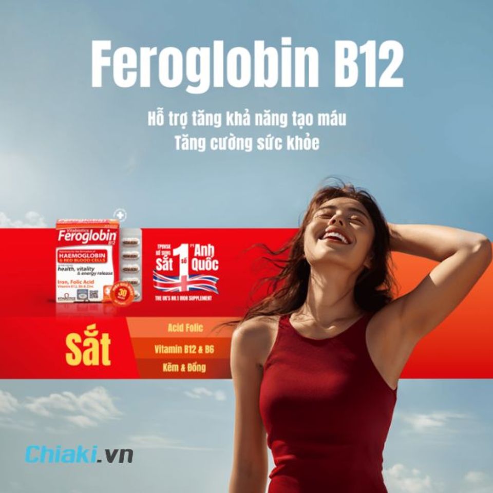 Ai n&ecirc;n uống sắt Feroglobin B12