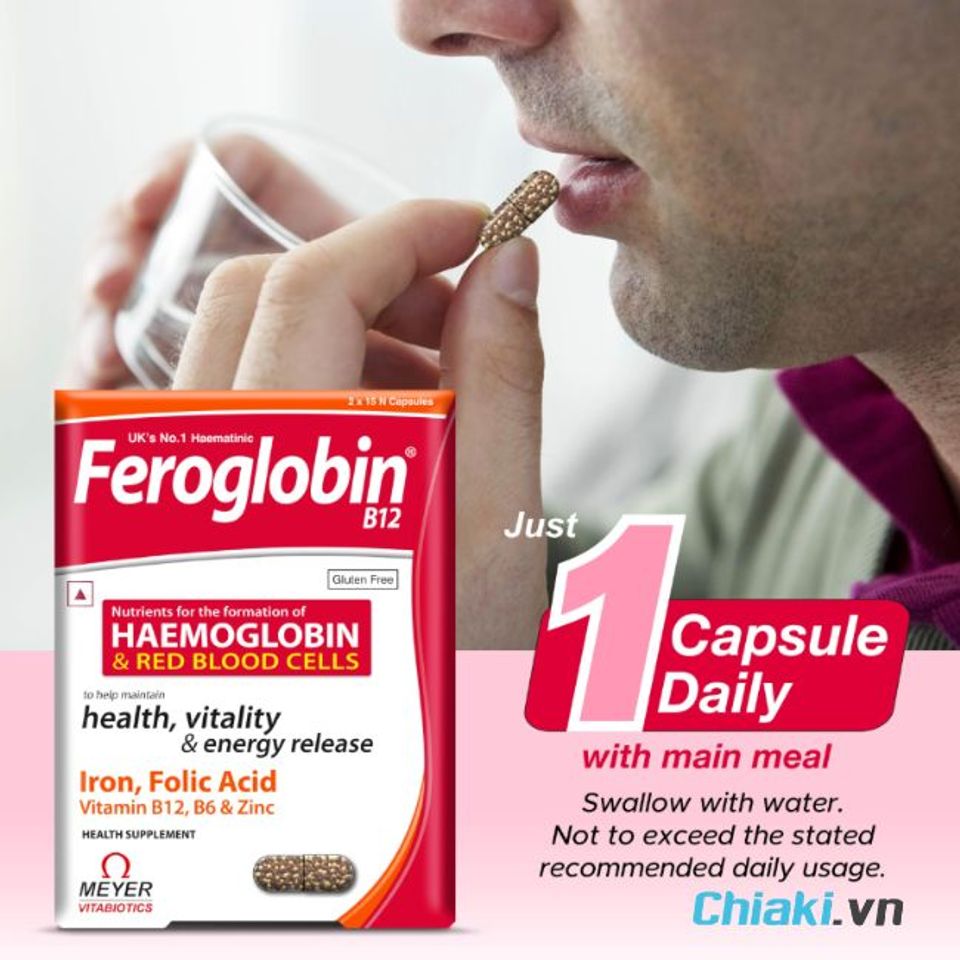C&aacute;ch uống thuốc sắt Feroglobin B12