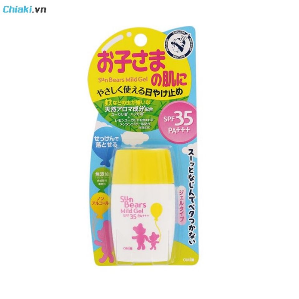 Kem chống nắng cho trẻ em Bears Mild Gel OMI SPF35 PA+++ bảo vệ l&agrave;n da non nớt
