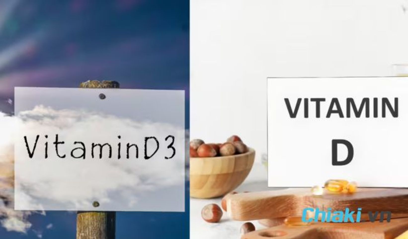 Vitamin D v&agrave; D3 c&oacute; giống nhau kh&ocirc;ng