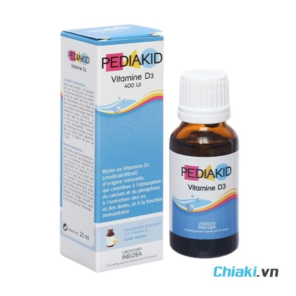 Vitamin D3 Pediakid mở nắp d&ugrave;ng được bao l&acirc;u