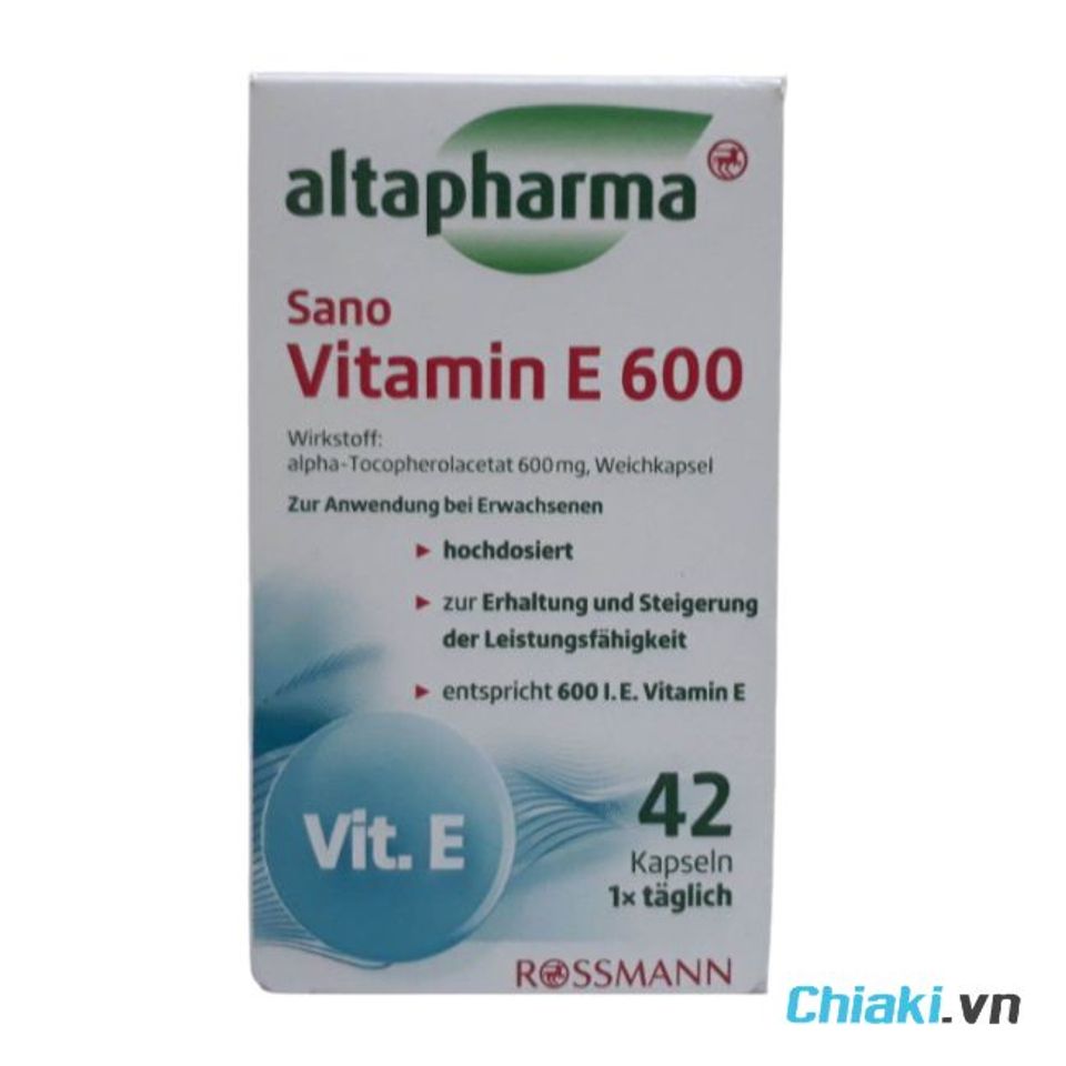 Vi&ecirc;n uống Vitamin E của Đức Altapharma