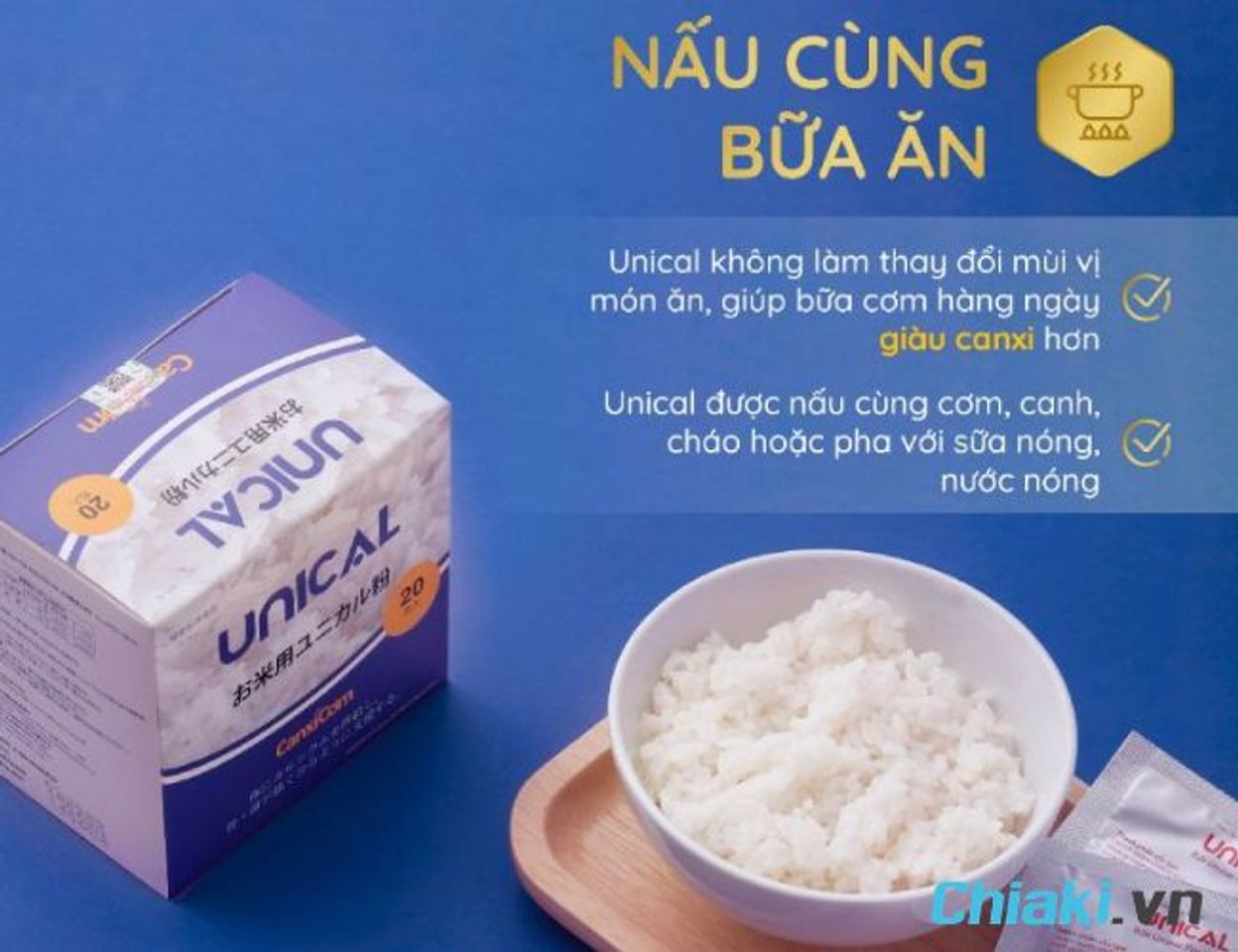 C&aacute;ch d&ugrave;ng Canxi cơm Nhật Bản