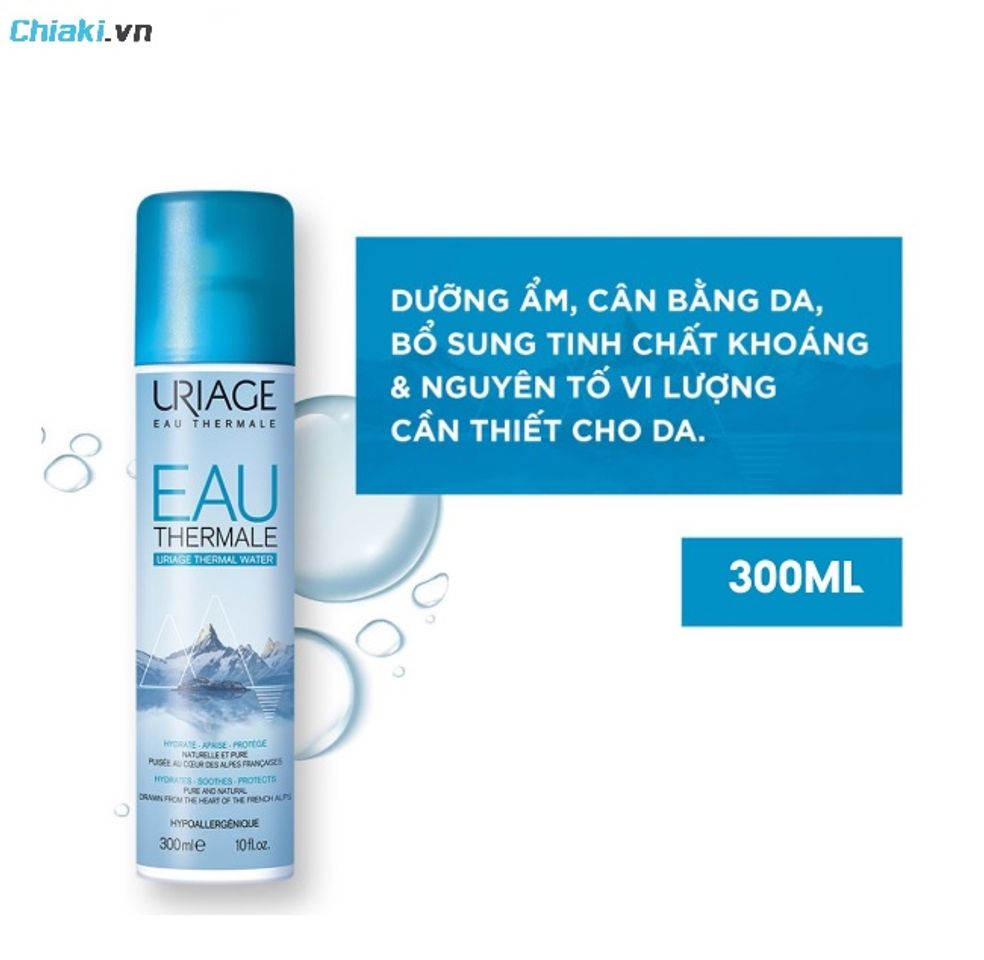 Xịt kho&aacute;ng cho da nhạy cảm Uriage Eau Thermal Water của Ph&aacute;p giữ ẩm vượt trội, kh&aacute;ng vi&ecirc;m, l&agrave;m dịu c&aacute;c tổn thương da