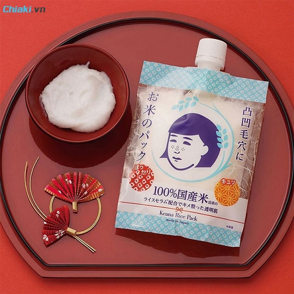 Mặt nạ Nhật Bản c&aacute;m gạo Keana Rice Pack dạng thoa lấy đi c&aacute;c lớp sừng cằn cỗi tr&ecirc;n bề mặt da, l&agrave;m sạch b&atilde; nhờn t&iacute;ch tụ