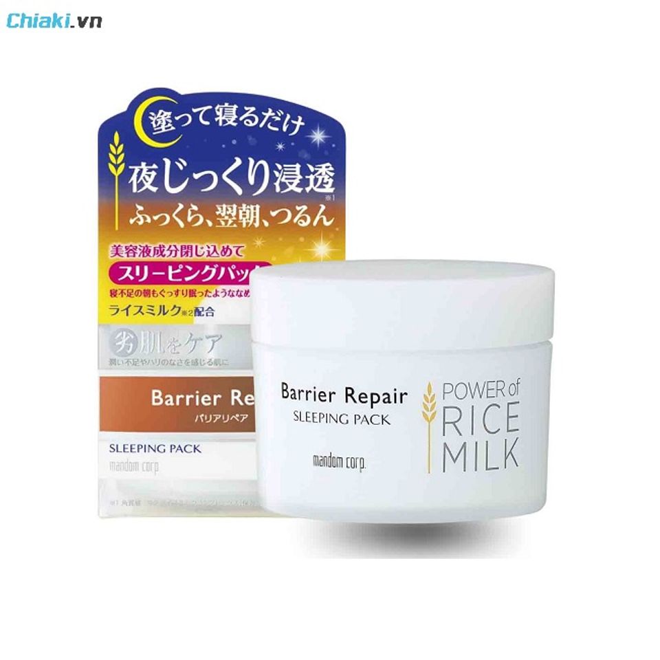 Mặt nạ ngủ Mandom Barrier Repair Sleeping Pack dưỡng ẩm s&acirc;u vượt trội, giải cứu l&agrave;n da kh&ocirc; tr&oacute;c chỉ sau một đ&ecirc;m