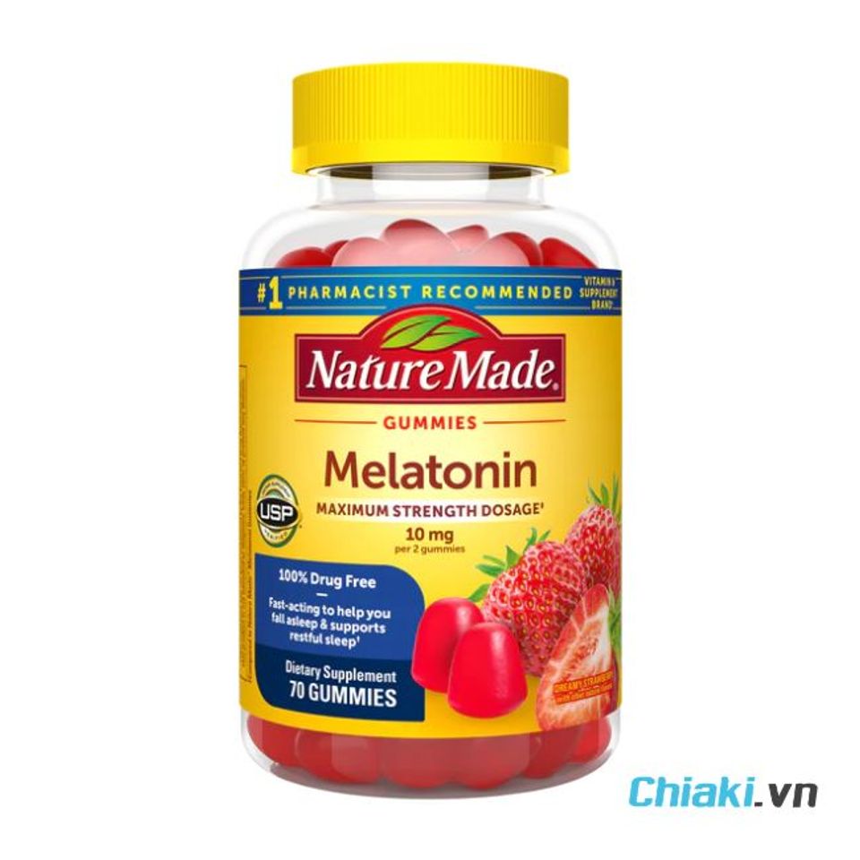 Kẹo ngủ Nature Made Melatonin 10mg Gummies