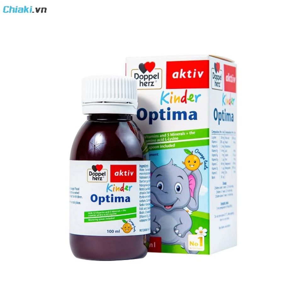 Tăng đề kh&aacute;ng Đức Kinder Optima Doppelherz gi&uacute;p trẻ ăn ngon, hấp thu dưỡng chất tốt hơn v&agrave; hỗ trợ hệ ti&ecirc;u h&oacute;a khỏe mạnh
