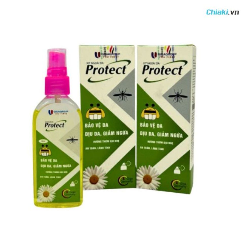 Xịt chống muỗi trẻ em Protect xua đuổi c&ocirc;n tr&ugrave;ng, giảm ngứa, l&agrave;m dịu v&ugrave;ng da bị c&ocirc;n tr&ugrave;ng đốt
