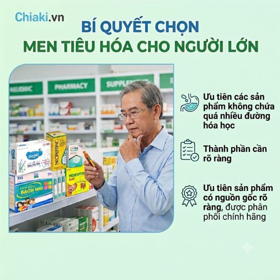 Ưu ti&ecirc;n men ti&ecirc;u h&oacute;a với th&agrave;nh phần r&otilde; r&agrave;ng về lợi khuẩn v&agrave; enzyme