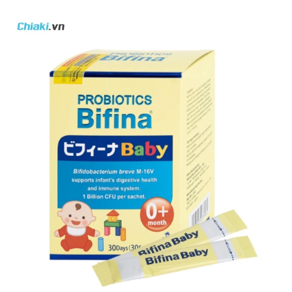 Men vi sinh dạng g&oacute;i Nhật Bản Bifina Baby bổ sung chủng lợi khuẩn quan trọng cho đường ruột của trẻ sơ sinh