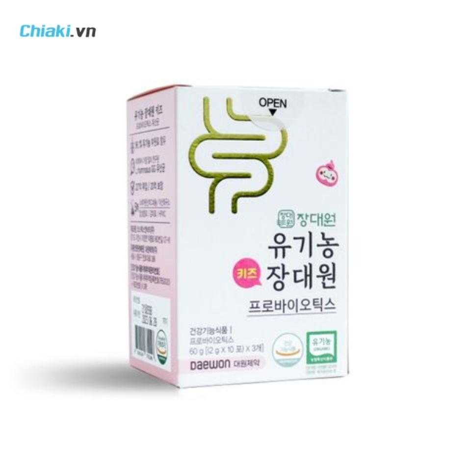 Men vi sinh hữu cơ dạng g&oacute;i cho b&eacute; Jang Daewon H&agrave;n Quốc c&acirc;n bằng hệ vi sinh đường ruột, giảm rối loạn ti&ecirc;u h&oacute;a
