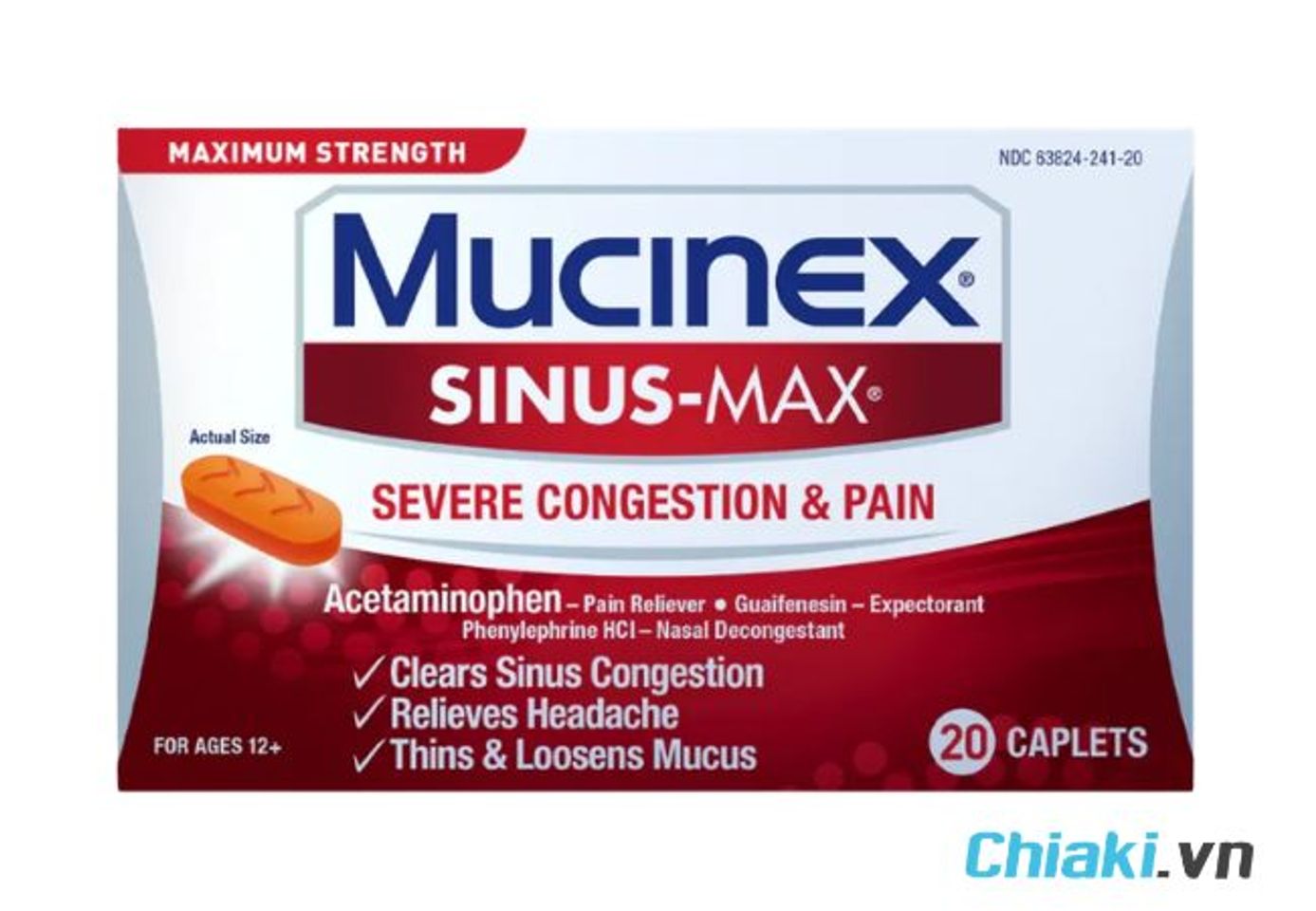 Thuốc trị vi&ecirc;m xoang của Mỹ Maximum Strength