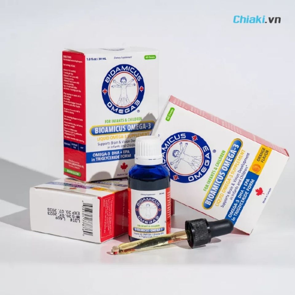 DHA BioAmicus nhỏ giọt ph&aacute;t thiện thị gi&aacute;c to&agrave;n diện cho b&eacute;