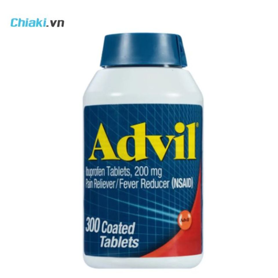 Thuốc hạ sốt người lớn Advil 200mg Mỹ hạ sốt, giảm đau cơ, đau khớp, chống vi&ecirc;m mạnh mẽ