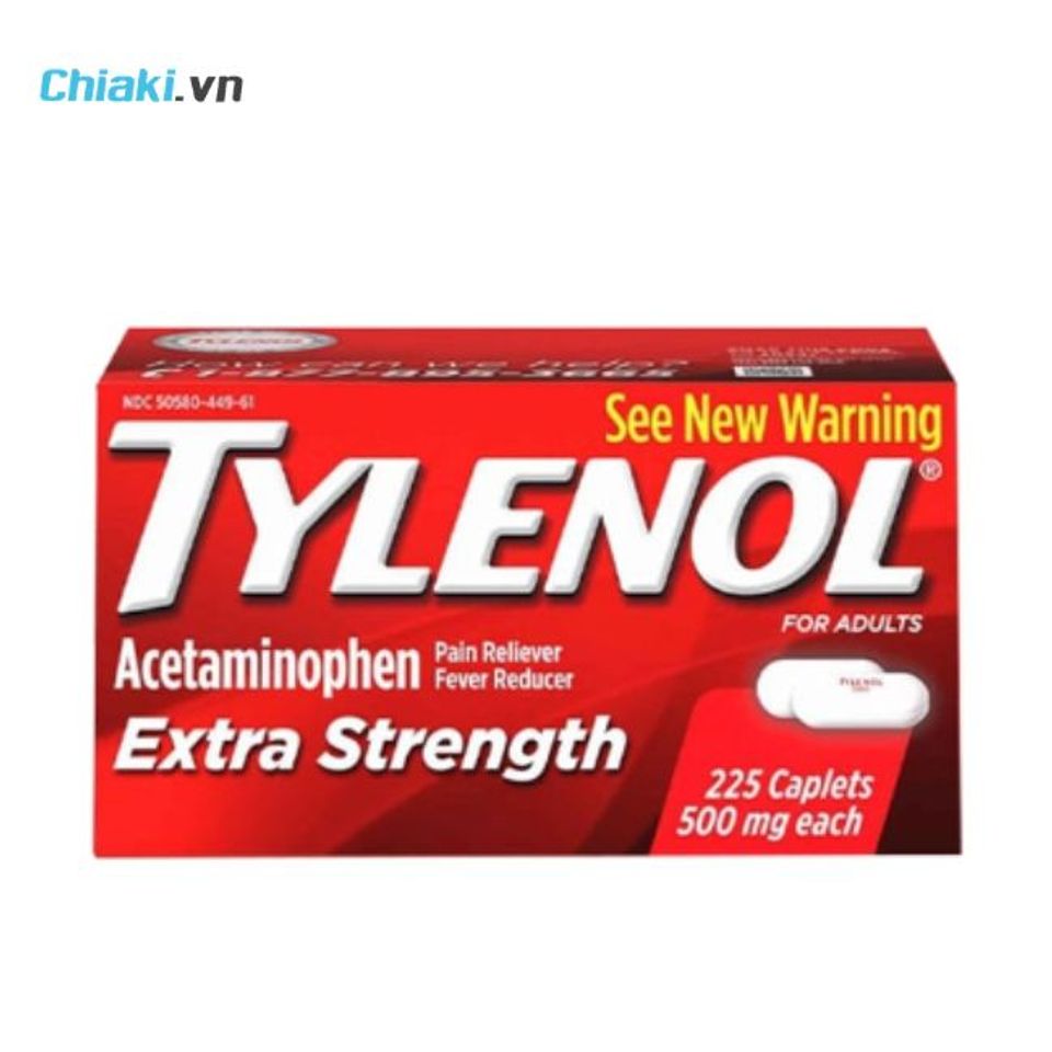 Vi&ecirc;n uống giảm đau hạ sốt Tylenol Extra Strength hạ sốt chỉ sau khoảng 30 ph&uacute;t sử dụng