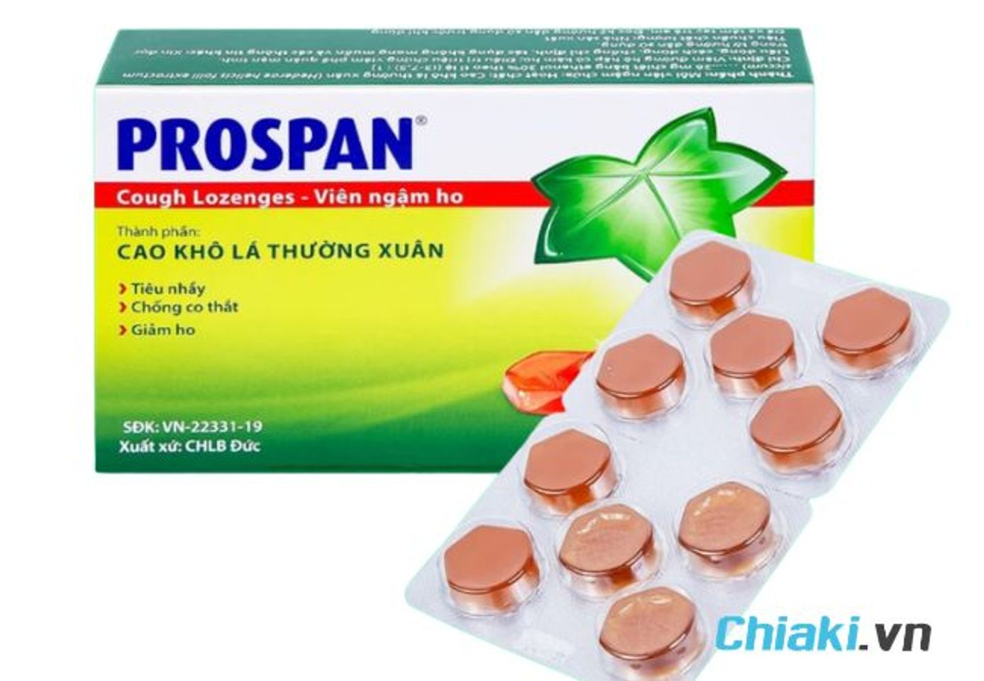 Vi&ecirc;n ngậm ho Đức Prospan