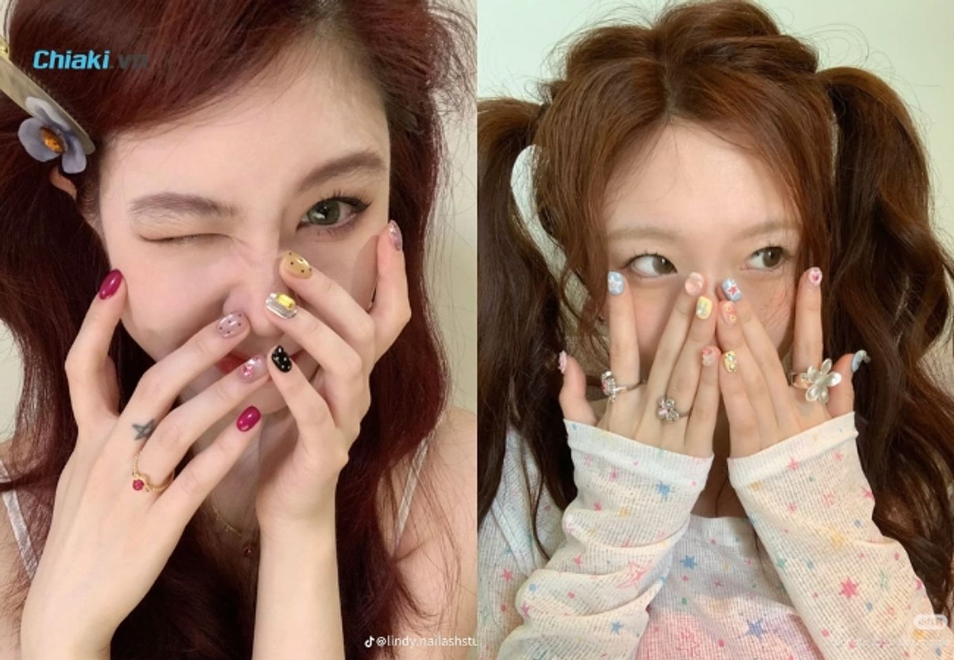 Mẫu m&oacute;ng tay đẹp dễ thương