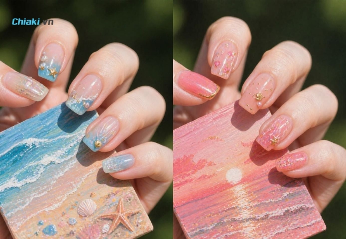 Mẫu nail đẹp đi biển