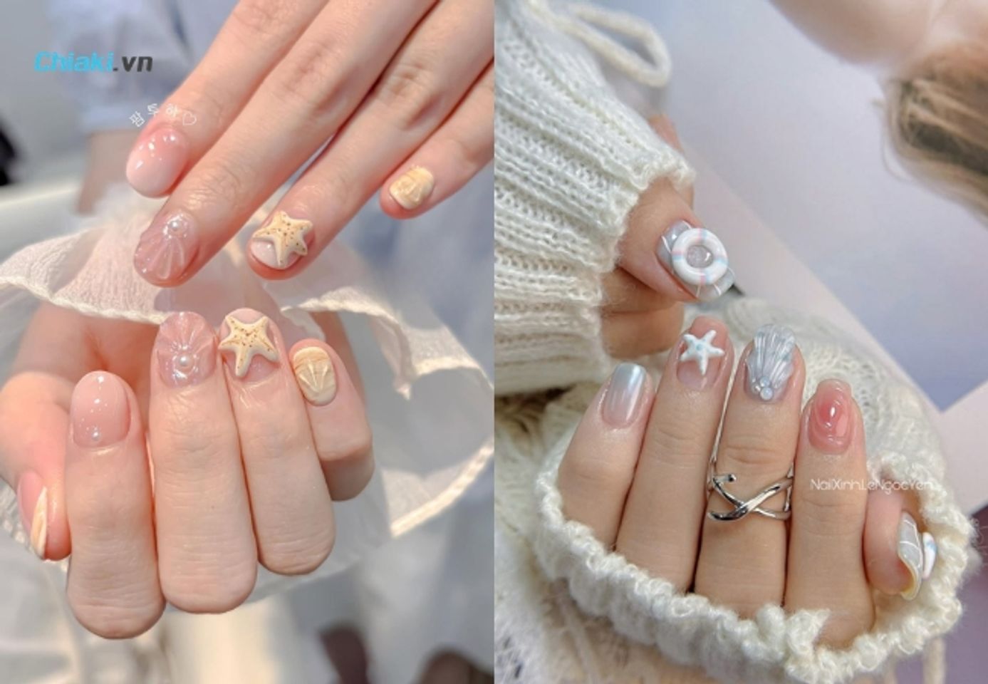 Mẫu nail đẹp đi biển