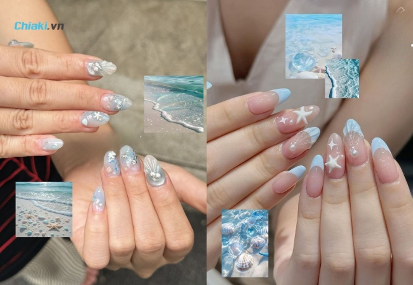 Mẫu nail đẹp đi biển