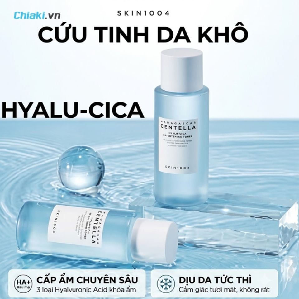 Toner Skin1004 Madagascar Centella Hyalu-Cica Brightening duy tr&igrave; độ ẩm v&agrave; cải thiện độ căng b&oacute;ng cho da