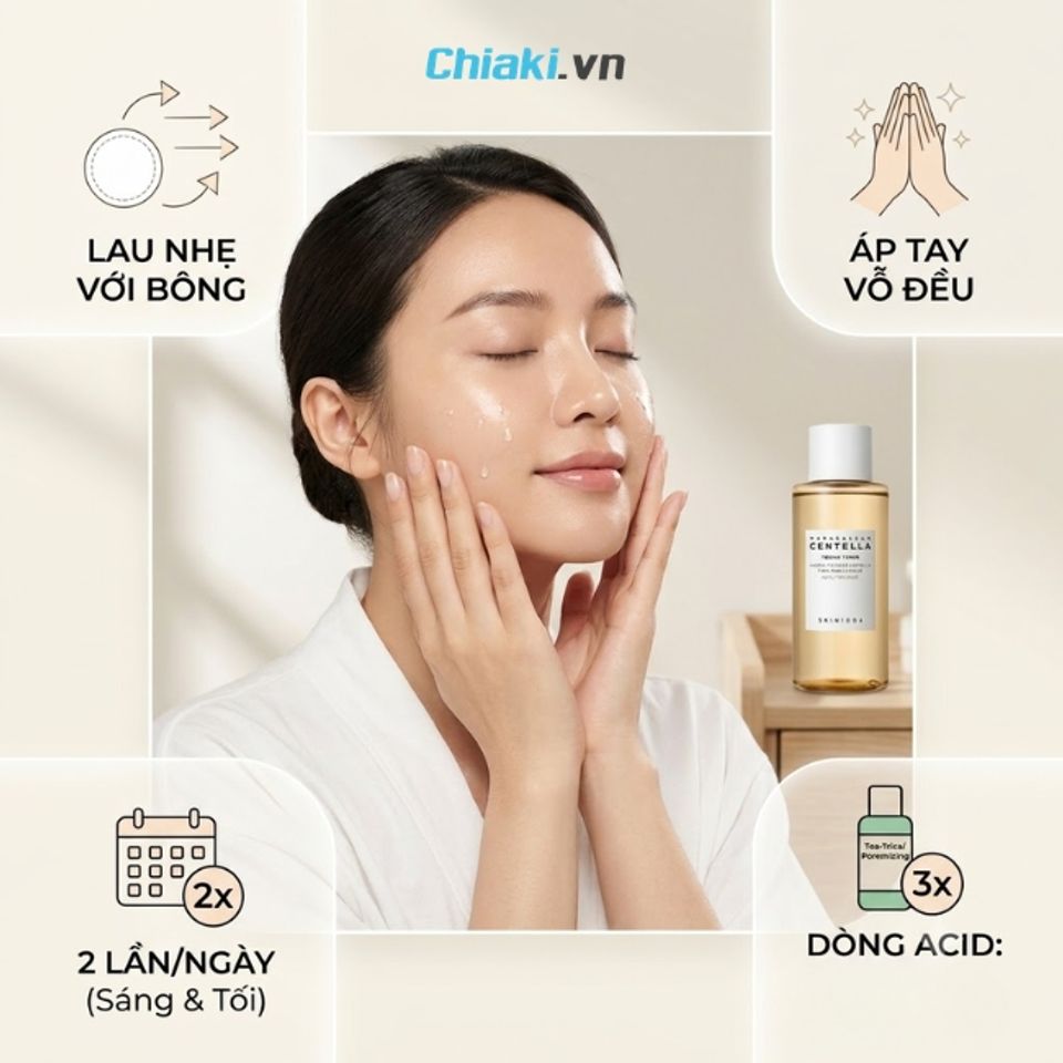 Lưu &yacute; c&aacute;ch d&ugrave;ng toner Skin1004 đạt hiệu quả tối ưu&nbsp;