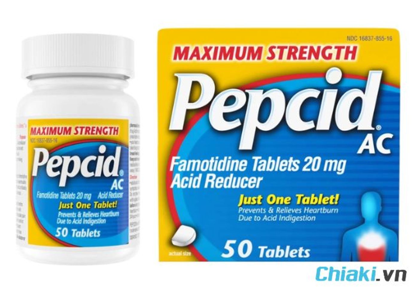 Thuốc giảm axit dạ d&agrave;y PEPCID AC