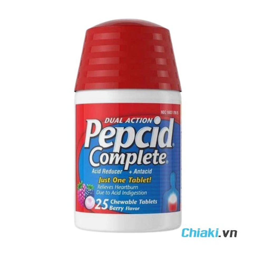 Thuốc giảm axit dạ d&agrave;y Pepcid Complete