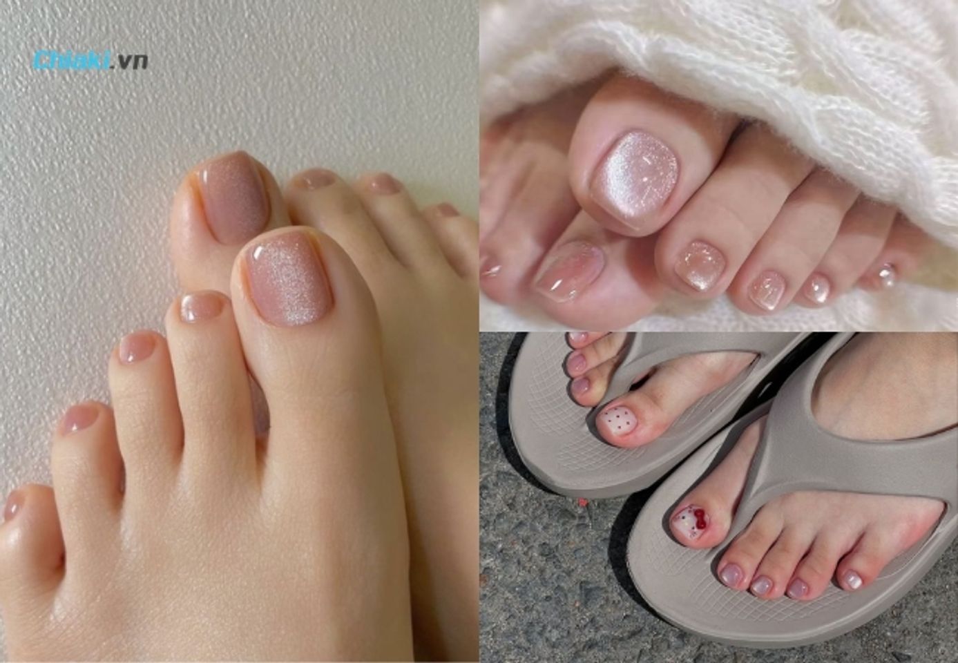 M&agrave;u hồng pastel khiến đ&ocirc;i ch&acirc;n tr&ocirc;ng dịu d&agrave;ng v&agrave; dễ thương