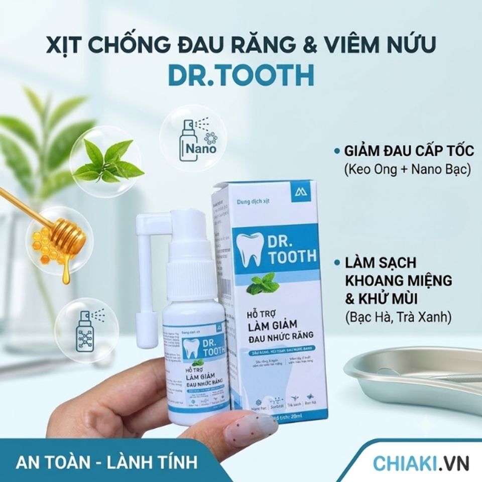Top 5 Xịt giảm đau răng nhanh cho người lớn được tin d&ugrave;ng 2026 5