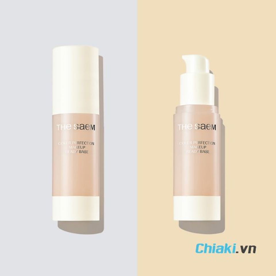 Kem l&oacute;t H&agrave;n Quốc The Saem Cover Perfection Make Up Ready Base